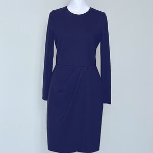 MaxMara Black Long Sleeve Fitted Dress